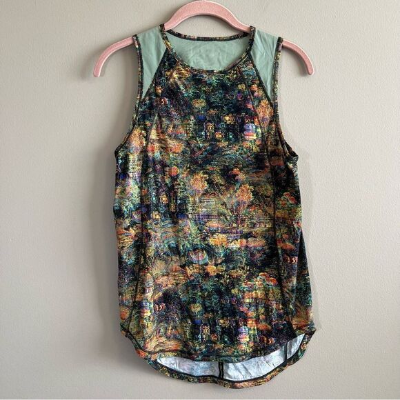 ✨ Lululemon Sculpt Tank SeaWheeze Glitch Starlight Tapestry Mesh - Picture 3 of 11